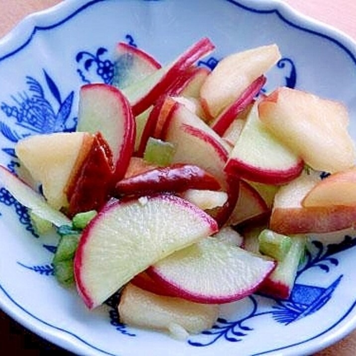 温め素材 レディーサラダ 林檎の一夜漬け レシピ 作り方 By ジョン リーバス 楽天レシピ 温め素材 レディーサラダ 林檎の一夜漬け レシピ 作り方 By ジョン リーバス 楽天レシピ